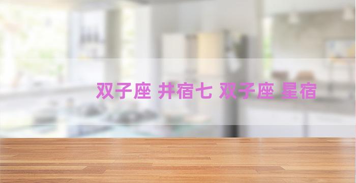 双子座 井宿七 双子座 星宿